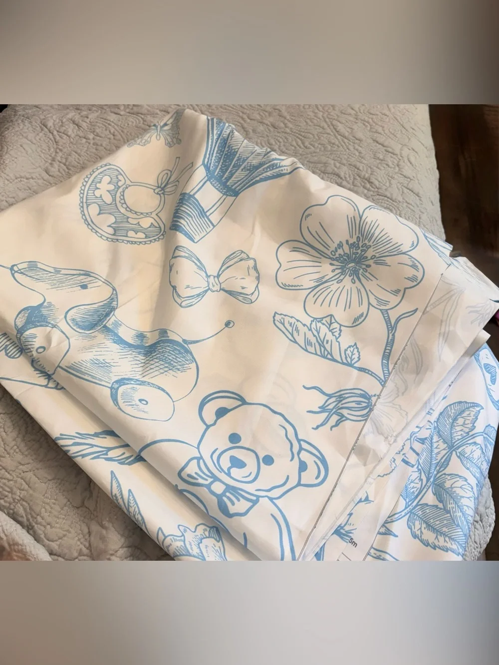 Blue & White Baby Boy Backdrop and Gingham Bears Banner